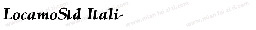 LocamoStd Itali字体转换